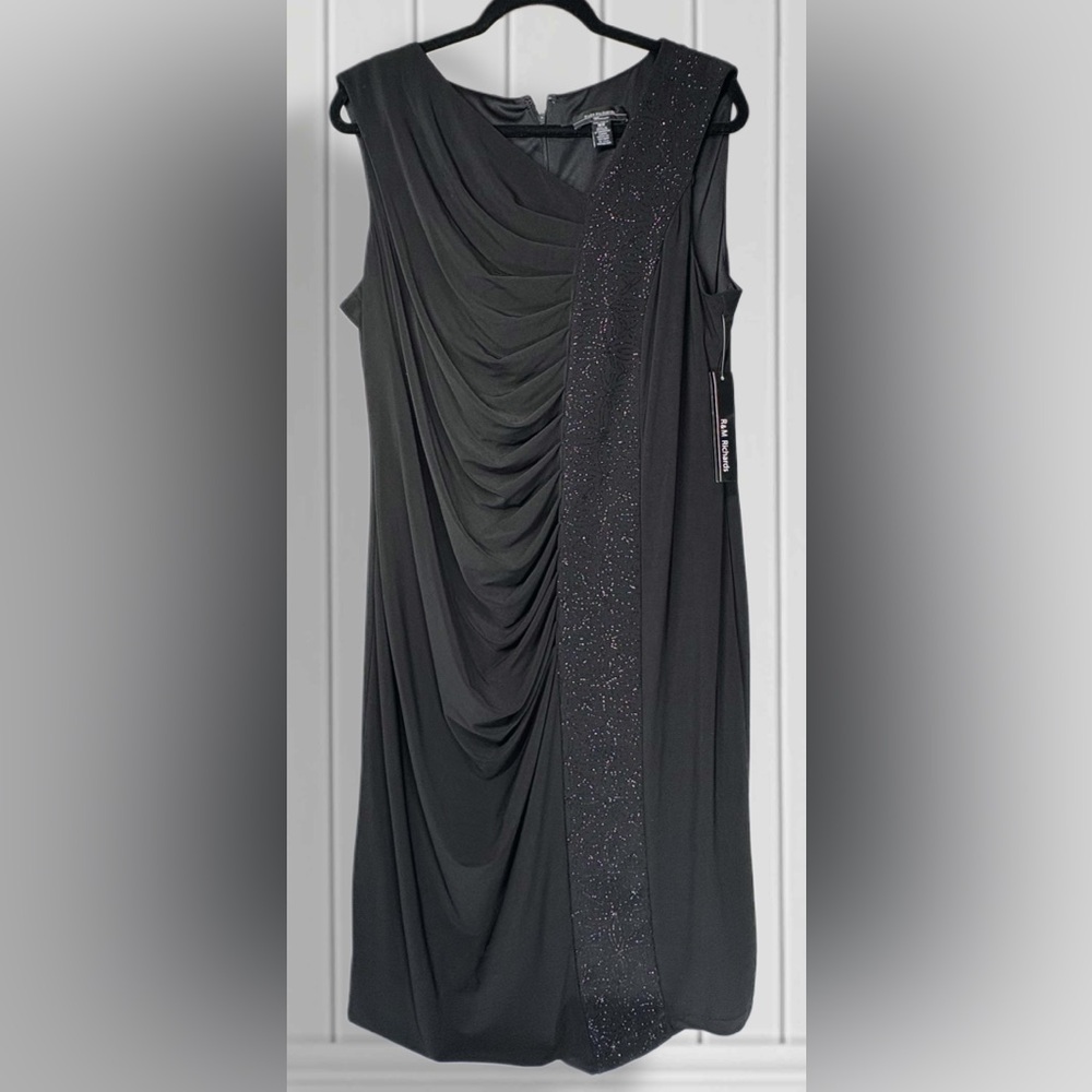 R&M Richards NWT Black Formal Holiday Party Dress